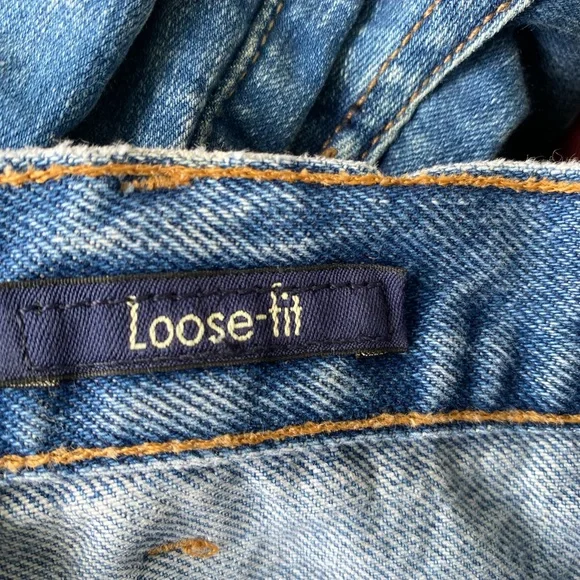 Eddie Bauer Mens blue Denim loose fit 100% cotton jeans made in USA size 38X32 - Picture 4 of 10